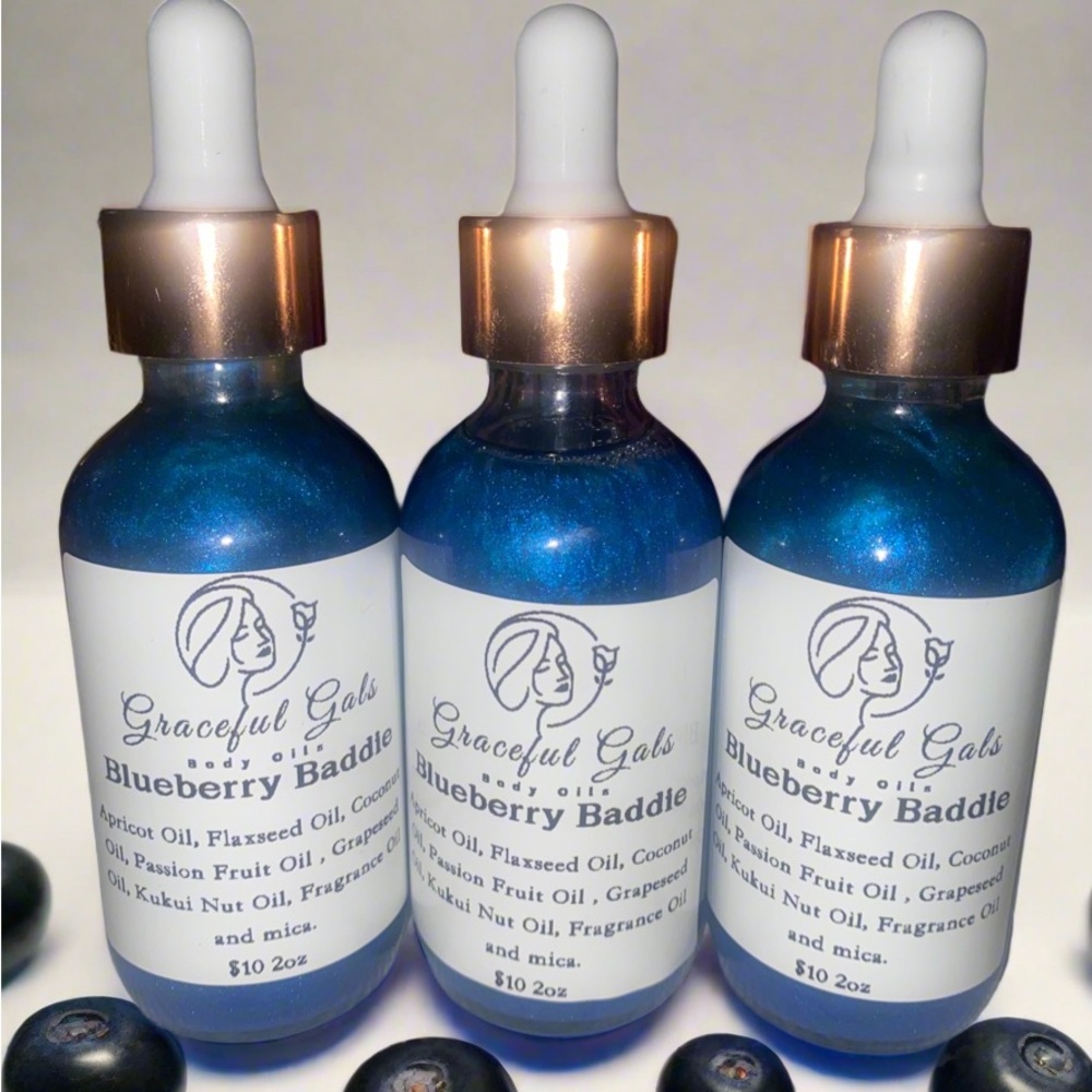 Blueberry Baddie Body Oil - Blue